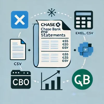 convert chase bank statement to Excel