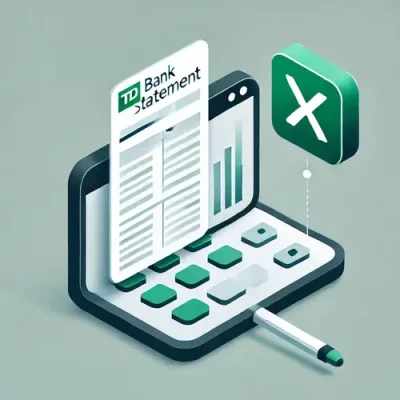 convert td bank statements to excel