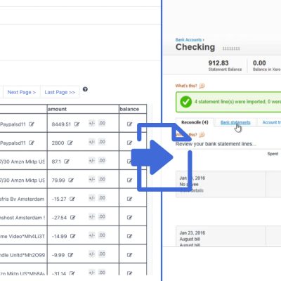 how to import bank statements into xero